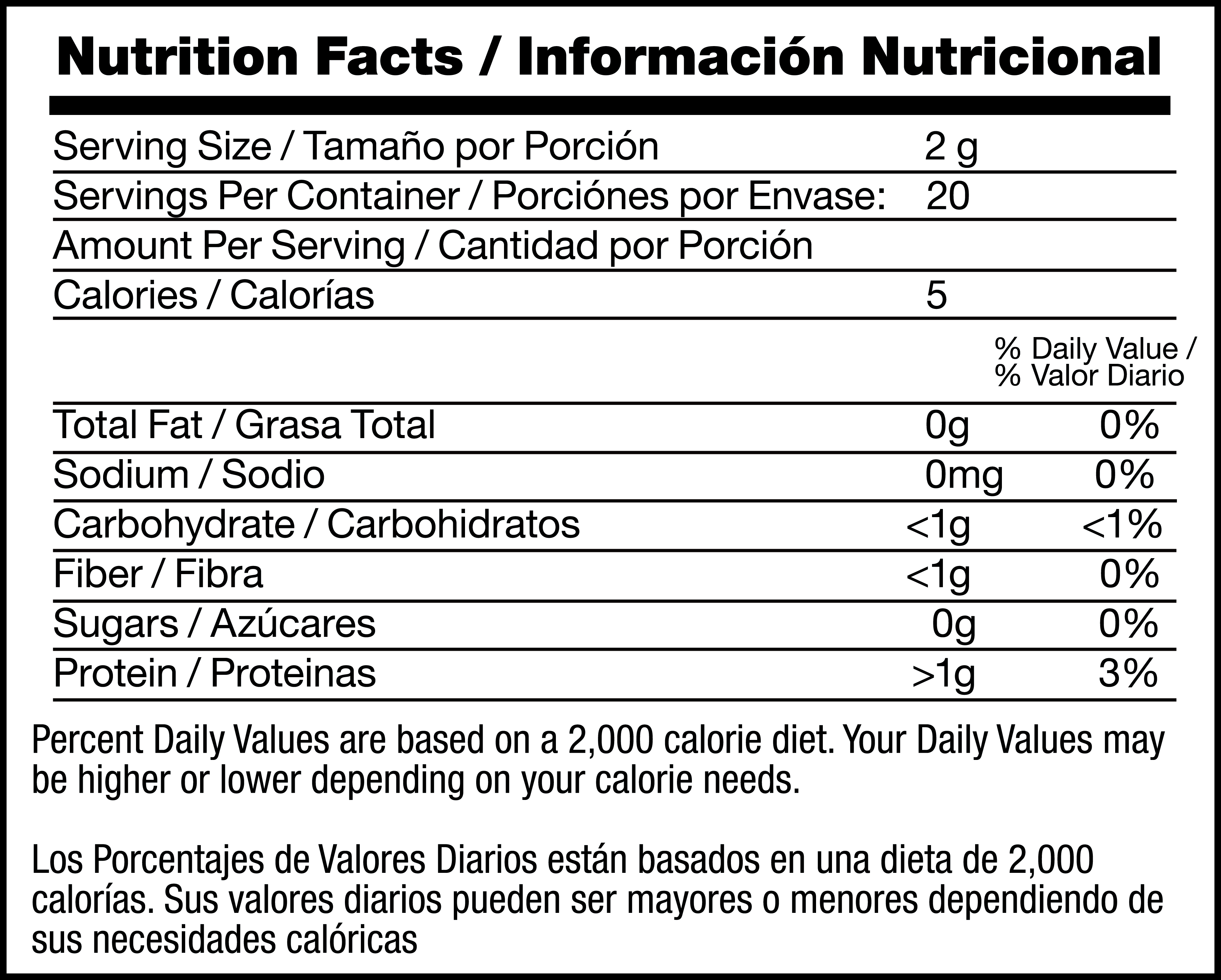 Black Tea nutrition facts
